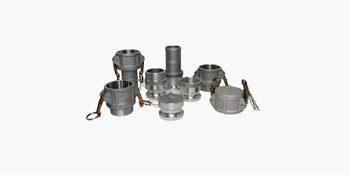 Quick-connect couplings for fast and secure hose or pipe connections without tools. Type A-F, Dust Cap and Plug - Standard configurations Aluminum / Stainless Steel / Brass / Polypropylene -Material options Sizes from 1/2" to 6" - For various flow requirements