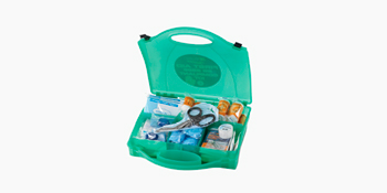 Comprehensive kit designed to handle common injuries in office, industrial, or construction environments.